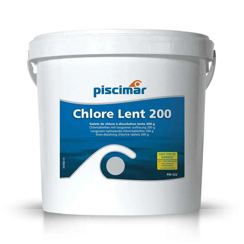 Chlore lent tab 200 Piscimar - Hydramat